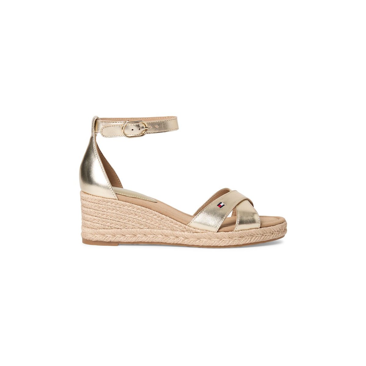Sandales compensées fermées doré, TOMMY HILFIGER