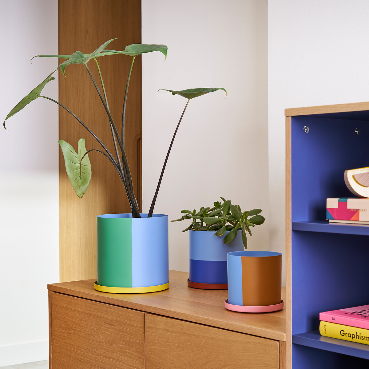 Vaso em ferro Ø16 cm, Palavas multicolor, LA REDOUTE INTERIEURS