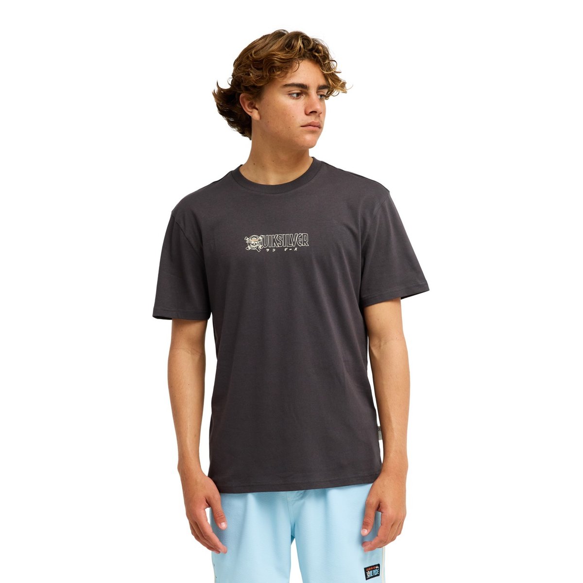 T-Shirt à manches courtes ONE PIECE WANTED noir phantom, QUIKSILVER