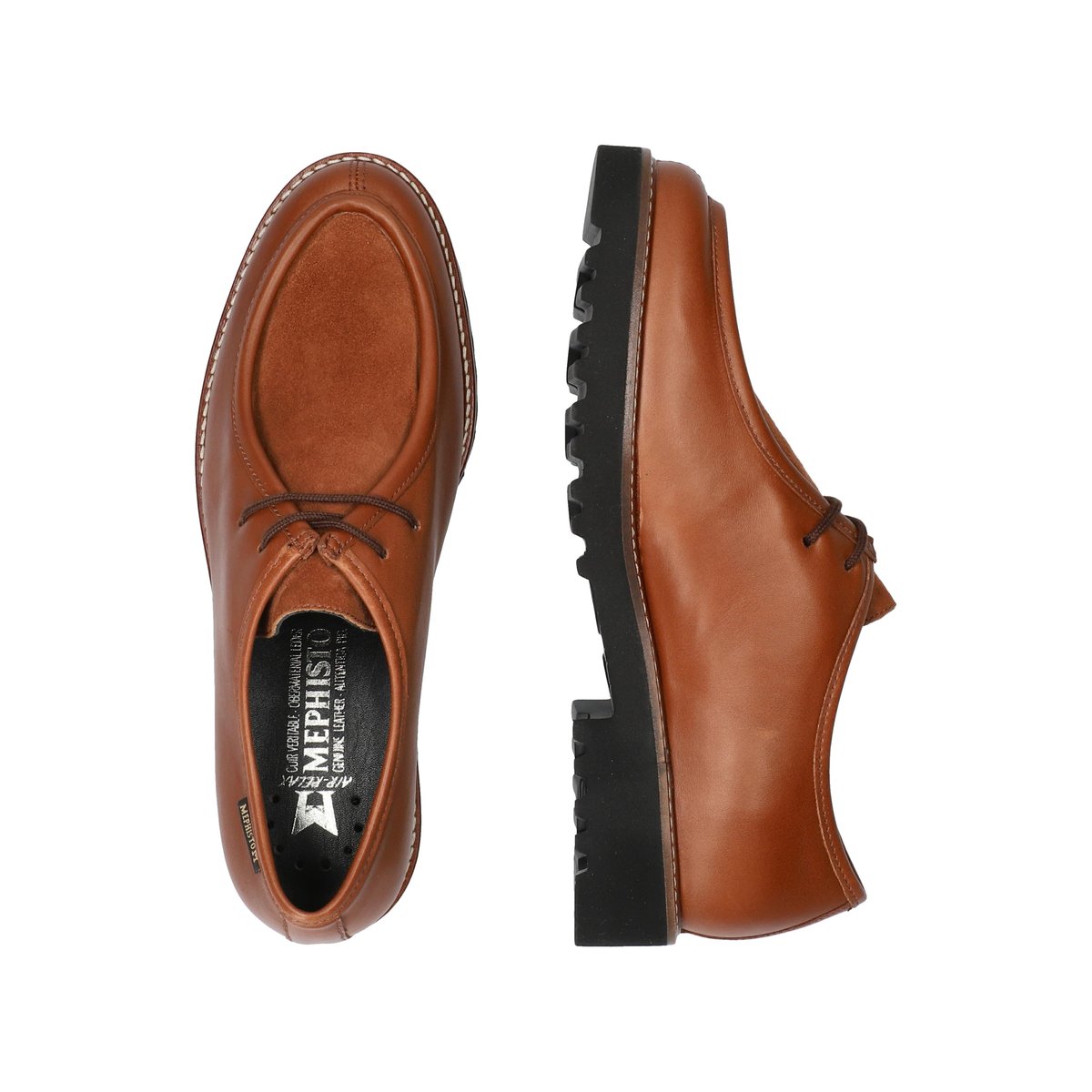 Baskets en cuir SONIE rouge chili 5140, MEPHISTO