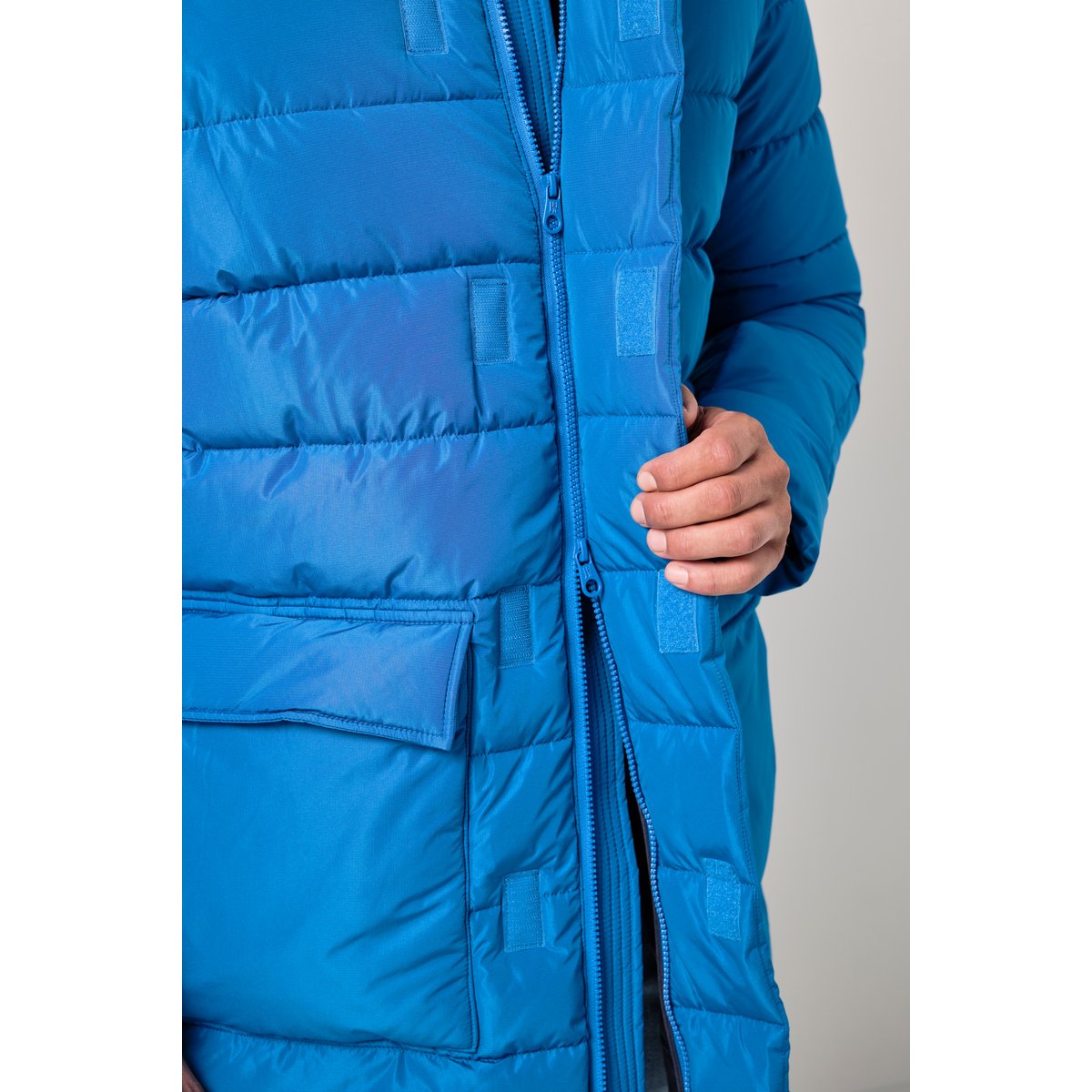 Parka matelassée ultra-chaude bleu moyen, JP1880