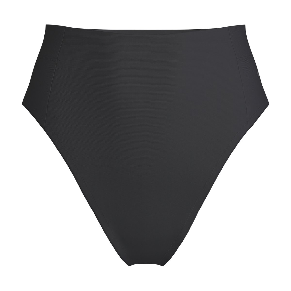 Bas de maillot de bain uni à taille haute SOLID noir, SPEEDO