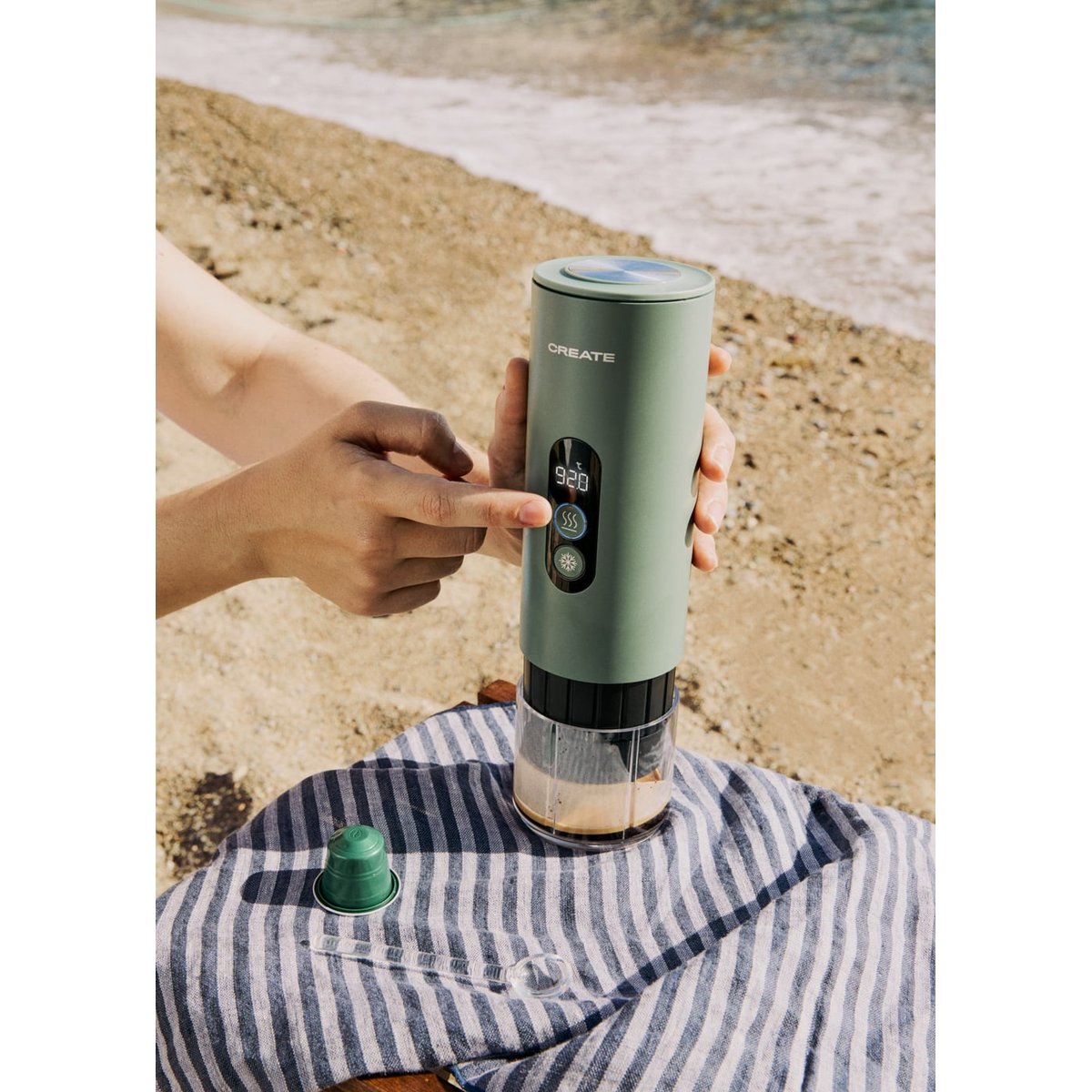 Cafetière espresso portable THERA MOVE sauge, CREATE
