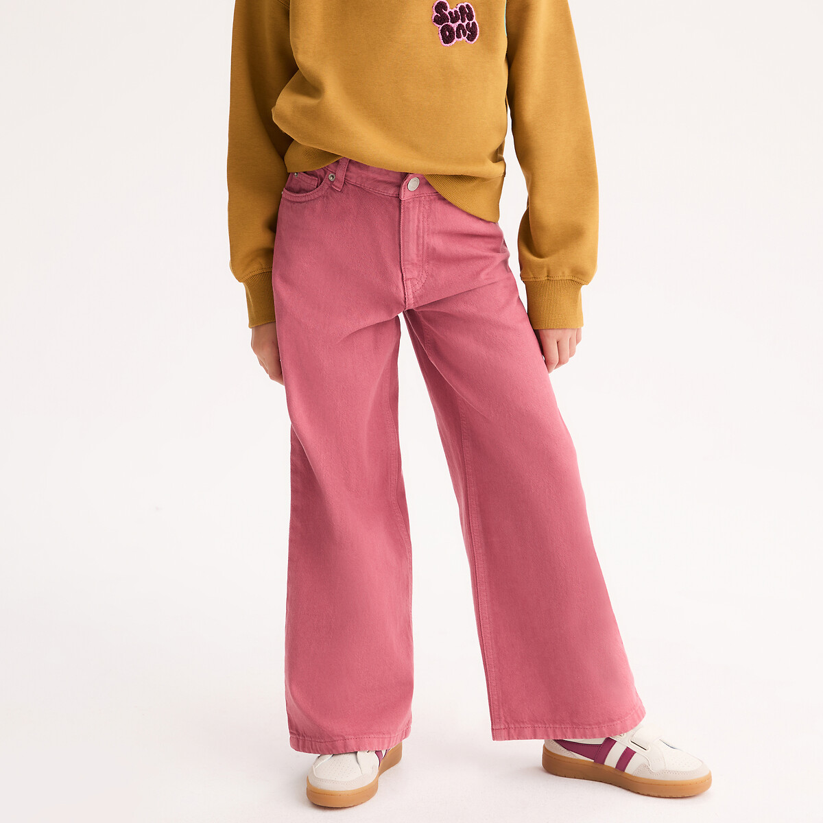 Pantalón ancho rosa , LA REDOUTE COLLECTIONS