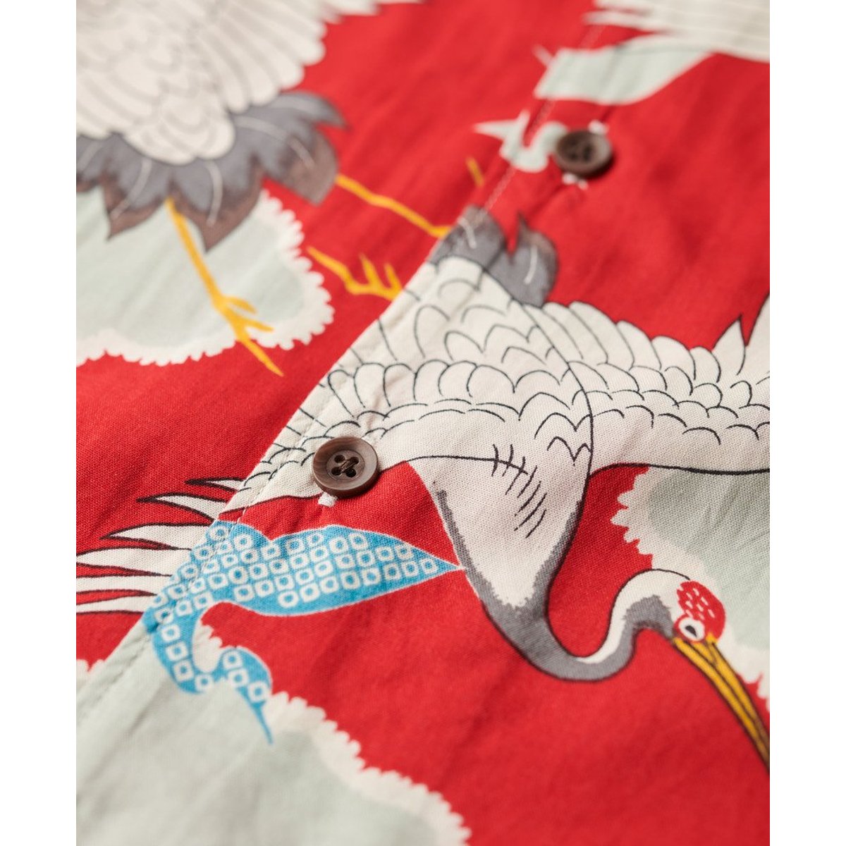 The Merchant Store - Chemise hawaïenne rouge tsuru, SUPERDRY