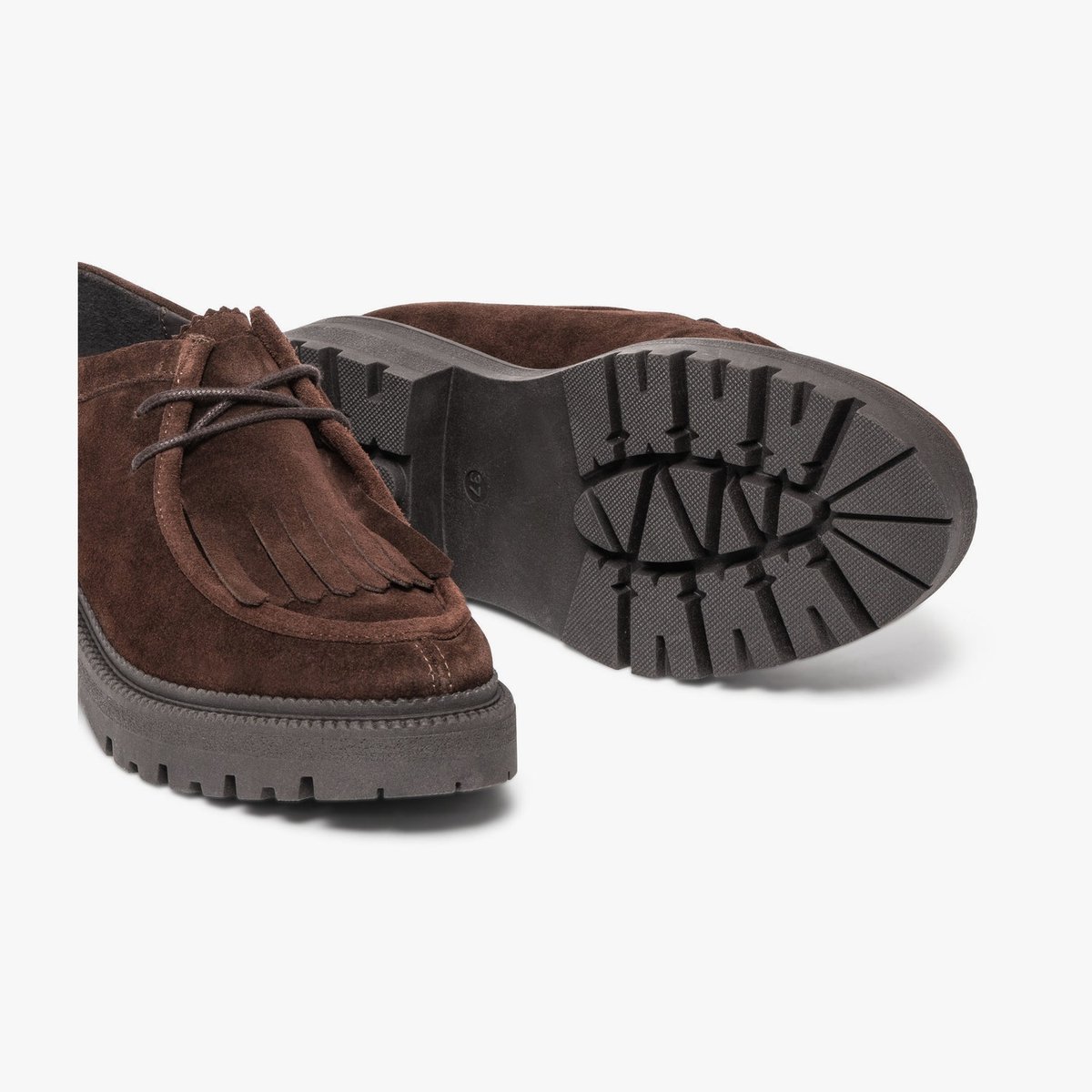 Derby en cuir CARRYLIE marron chocolat, BOCAGE