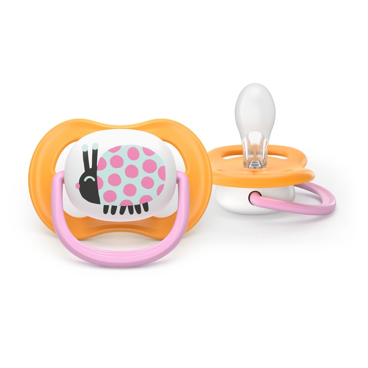Lot de 2 sucettes Ultra Air 6-18 mois SCF080/28 couleur unique, PHILIPS AVENT