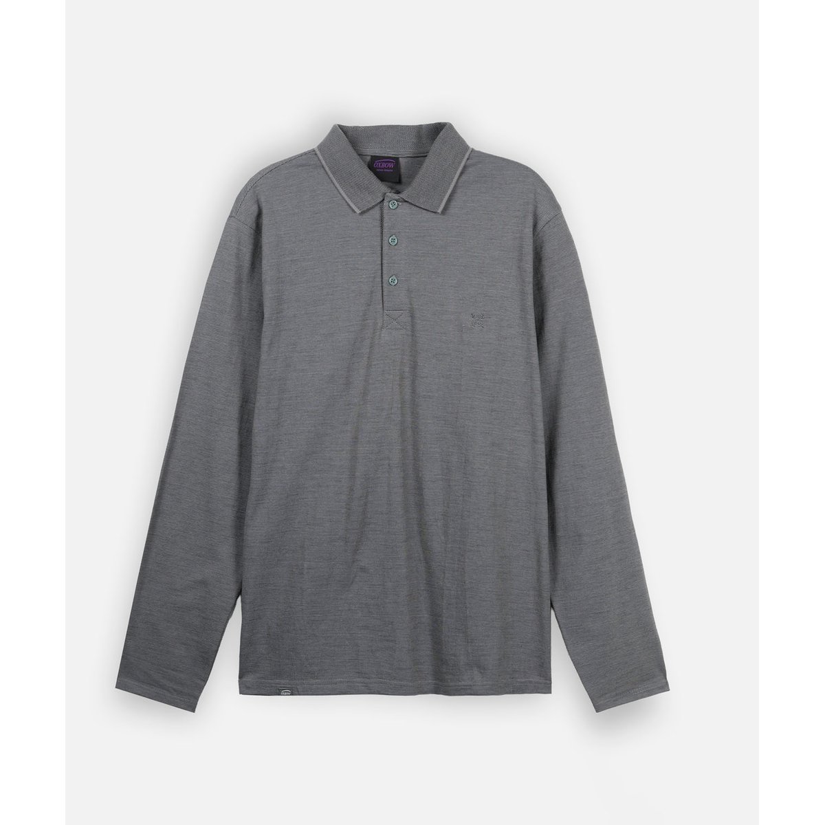 Polo manches longues NAVAL pewter, OXBOW