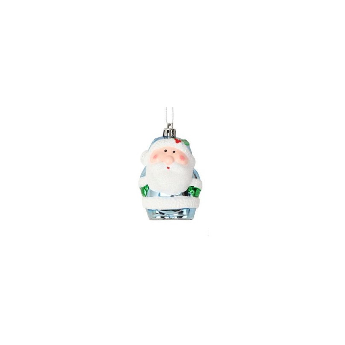 2 Suspensions Pere Noel rose bleu, EDEN