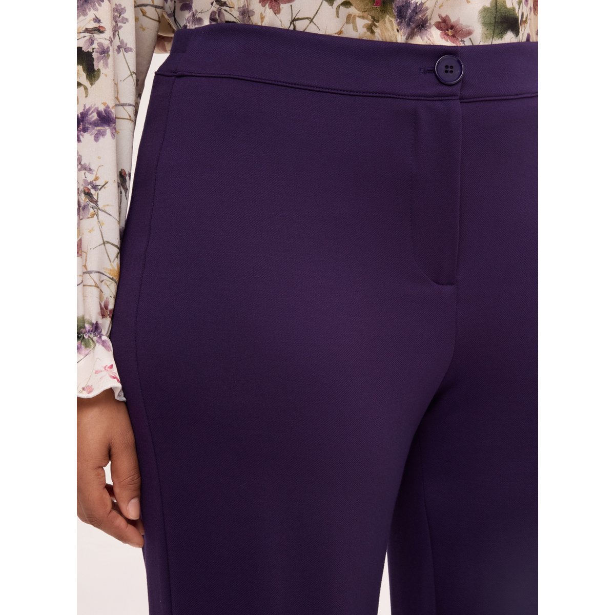Pantalon palazzo violet, FIORELLA RUBINO