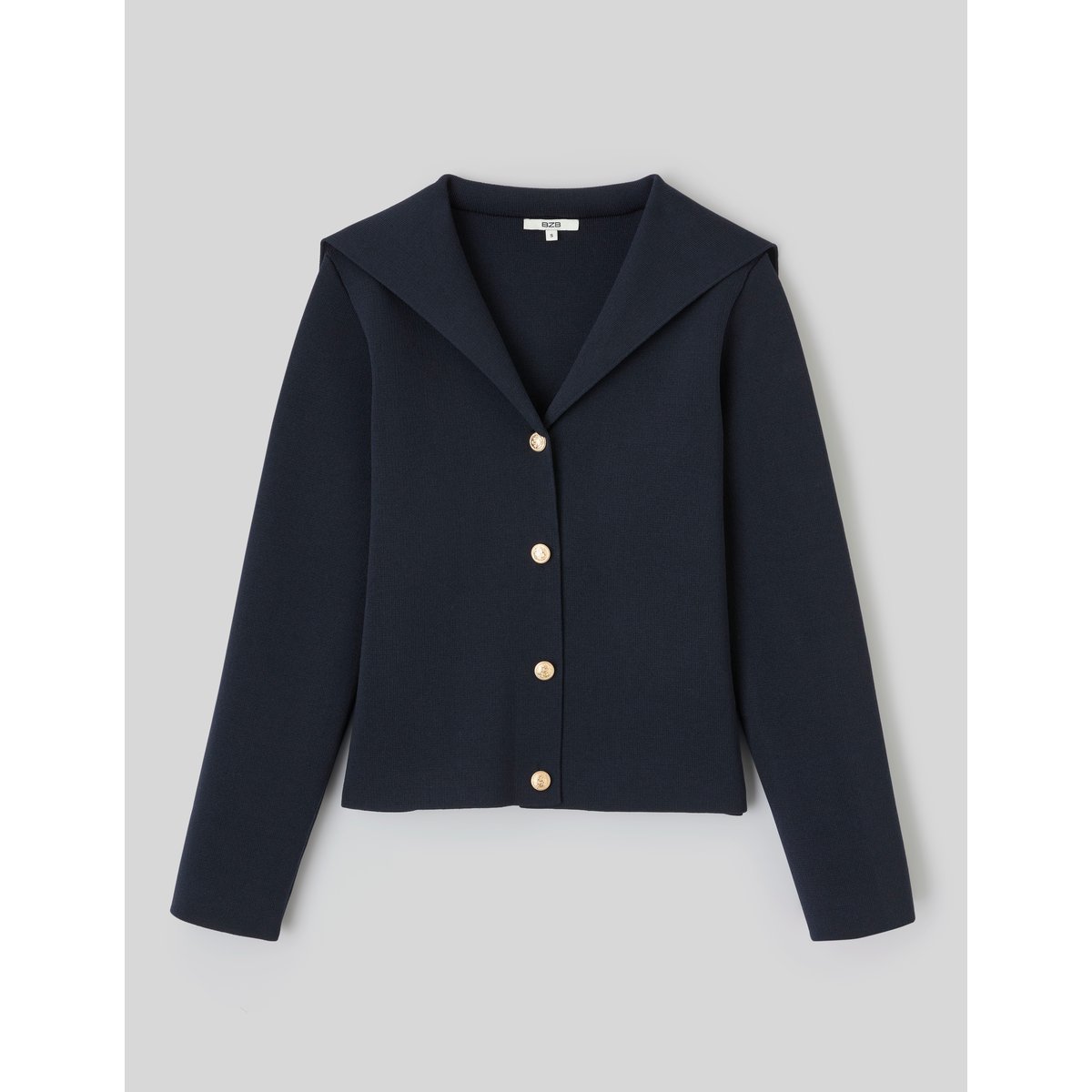 Cardigan à boutons bleu foncé, BZB