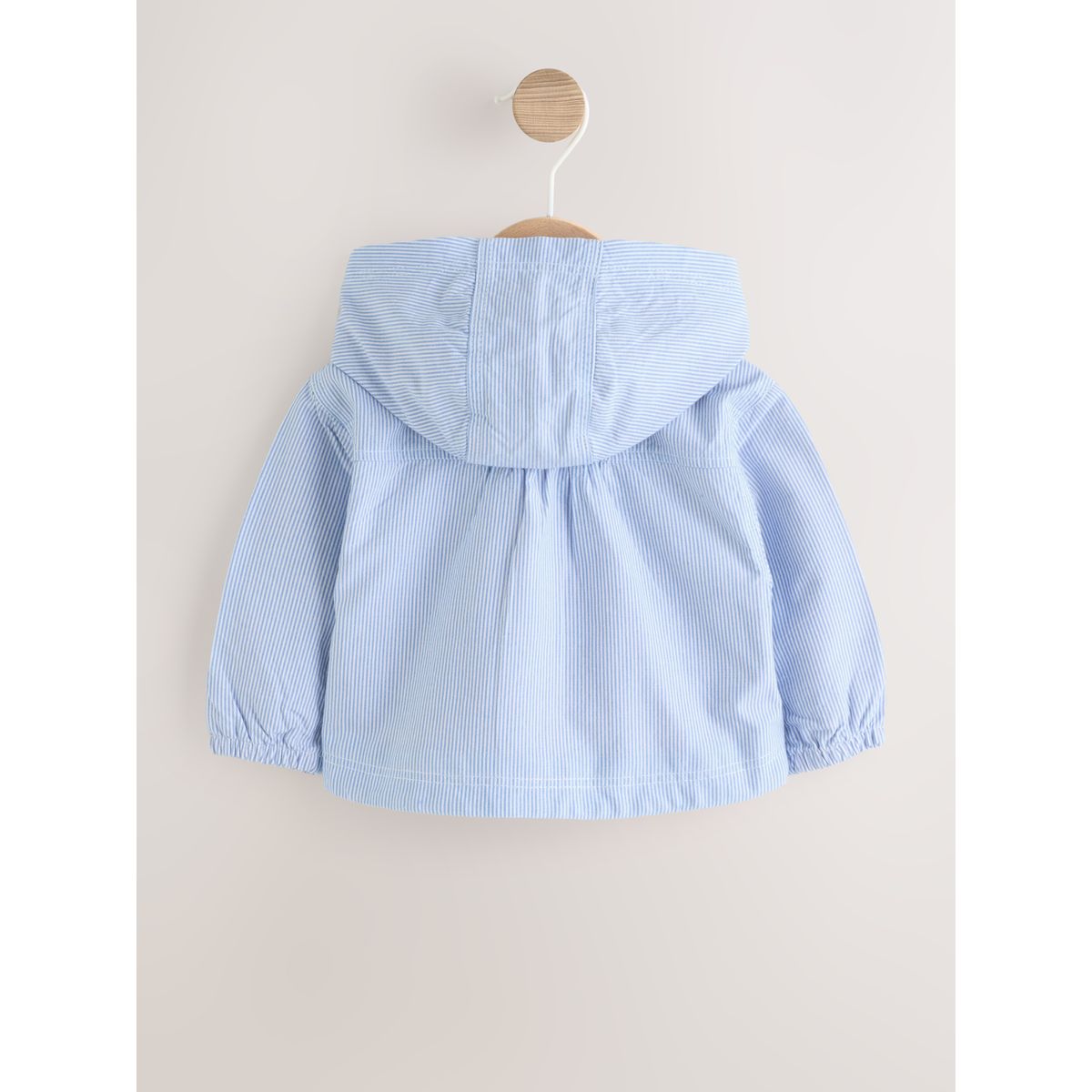 Veste à capuche bébé poche à fraises à rayures bleues, NEXT