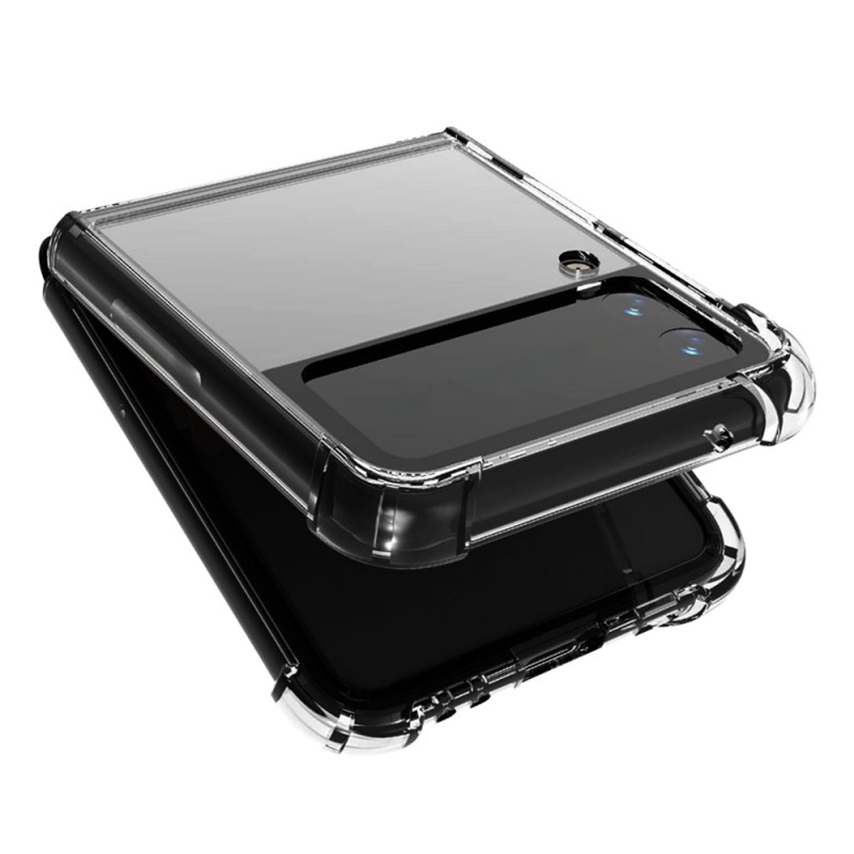 Coque souple renforcée Galaxy Z Flip 4 transparent, EVETANE