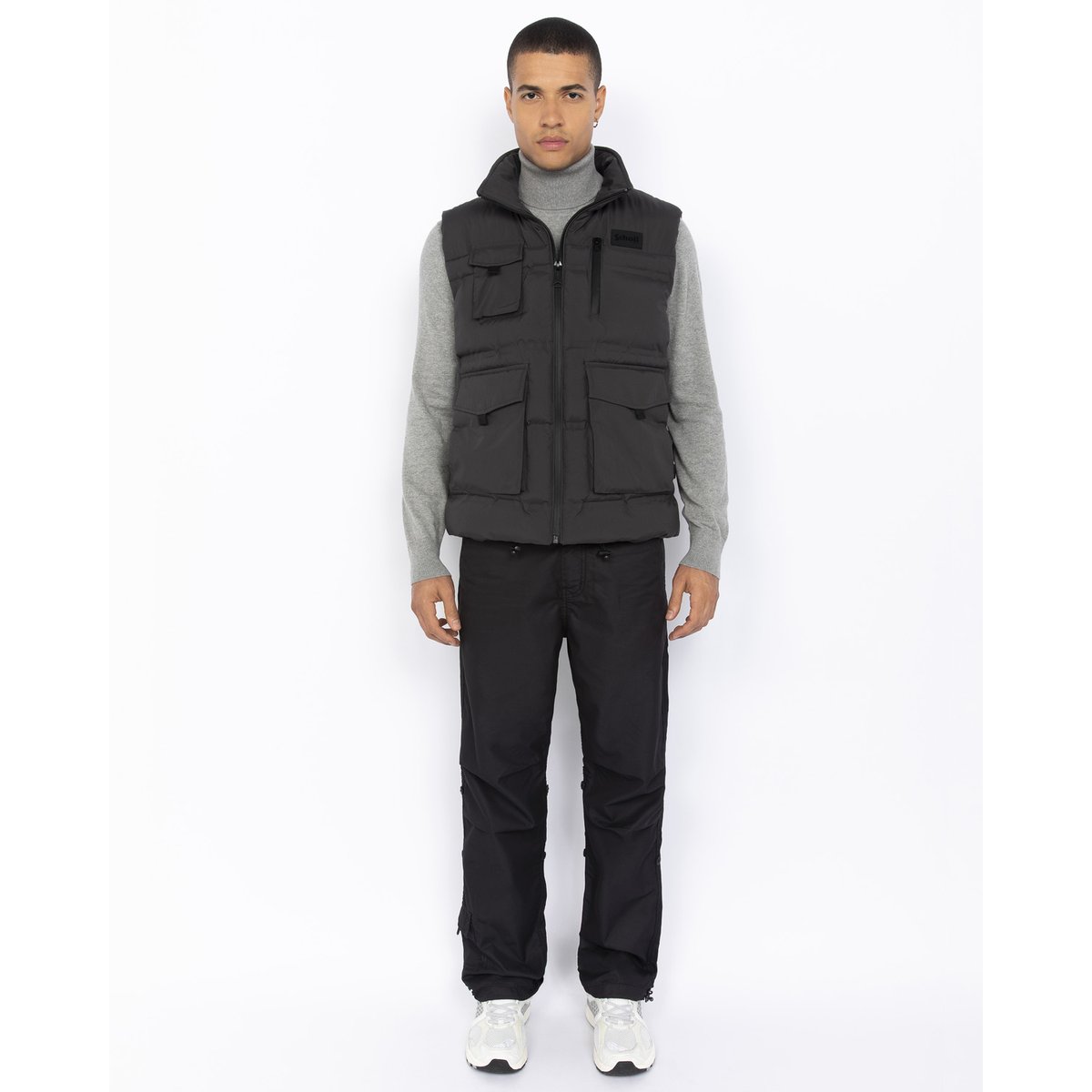 Doudoune utility sans manche anthracite, SCHOTT