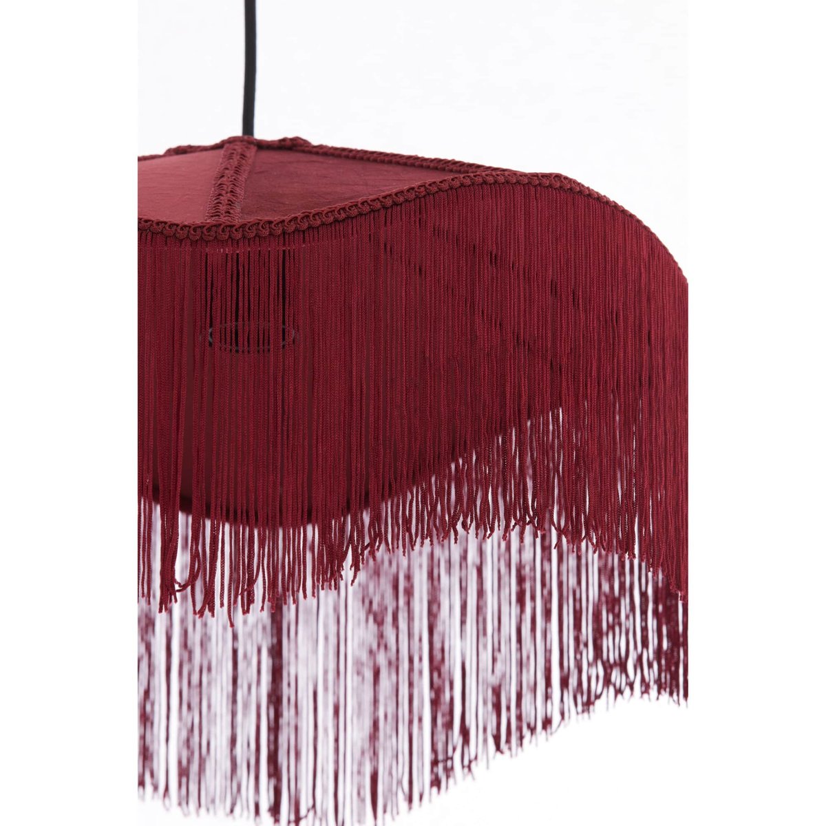 Lampe Suspendue Métal TIFFANY bordeaux, LIGHT & LIVING