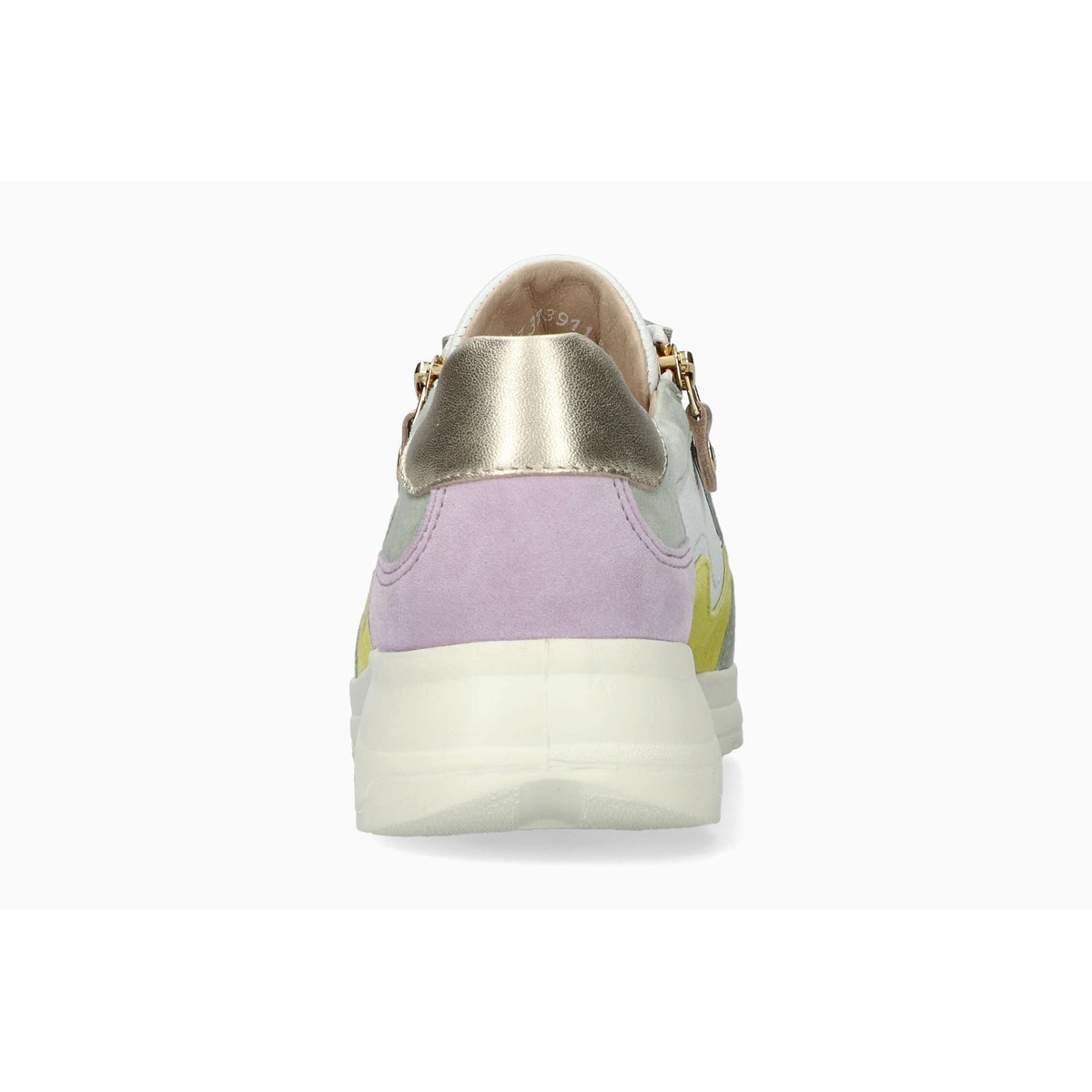 Baskets en cuir LILAS vert almond p5147021, MEPHISTO