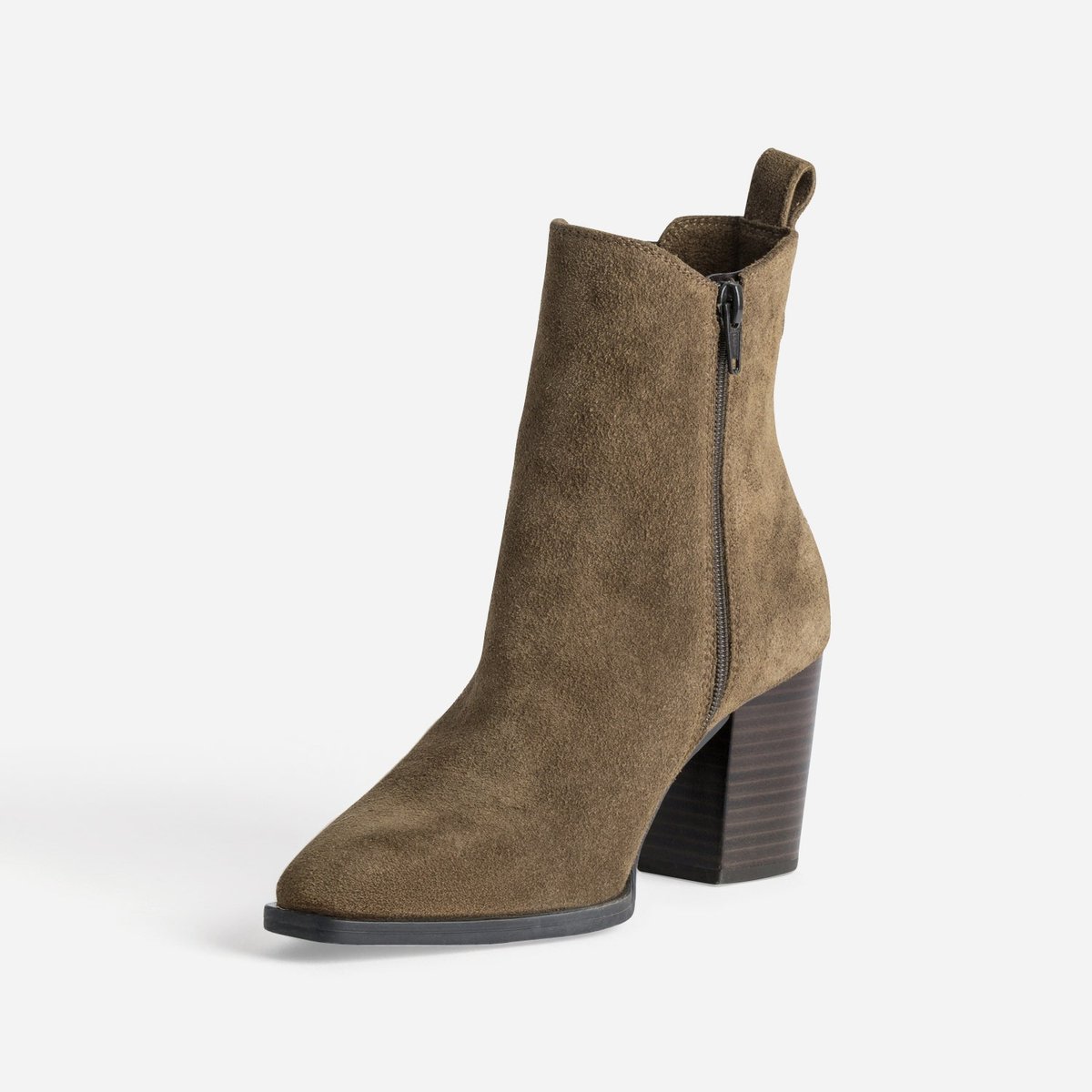 Boots À Talon en cuir NAILY taupe, ERAM