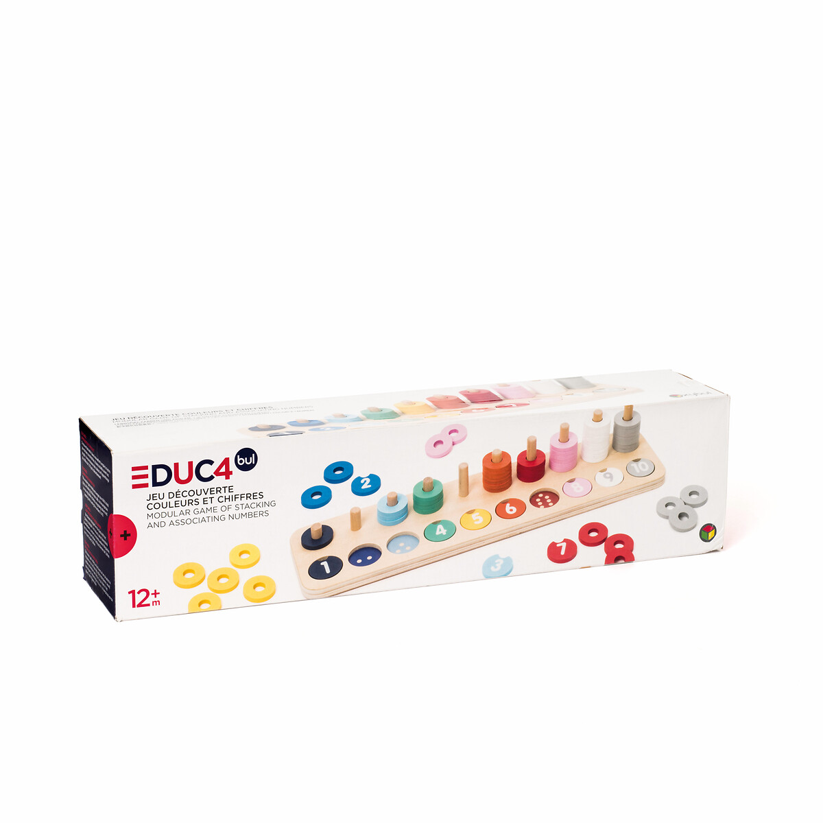 Jeu d'éveil découverte couleurs et chiffres multicolore, OXYBUL