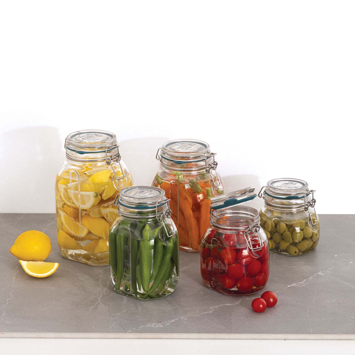 Bocal verre 1L JARRO transparent, 5FIVE SIMPLY SMART