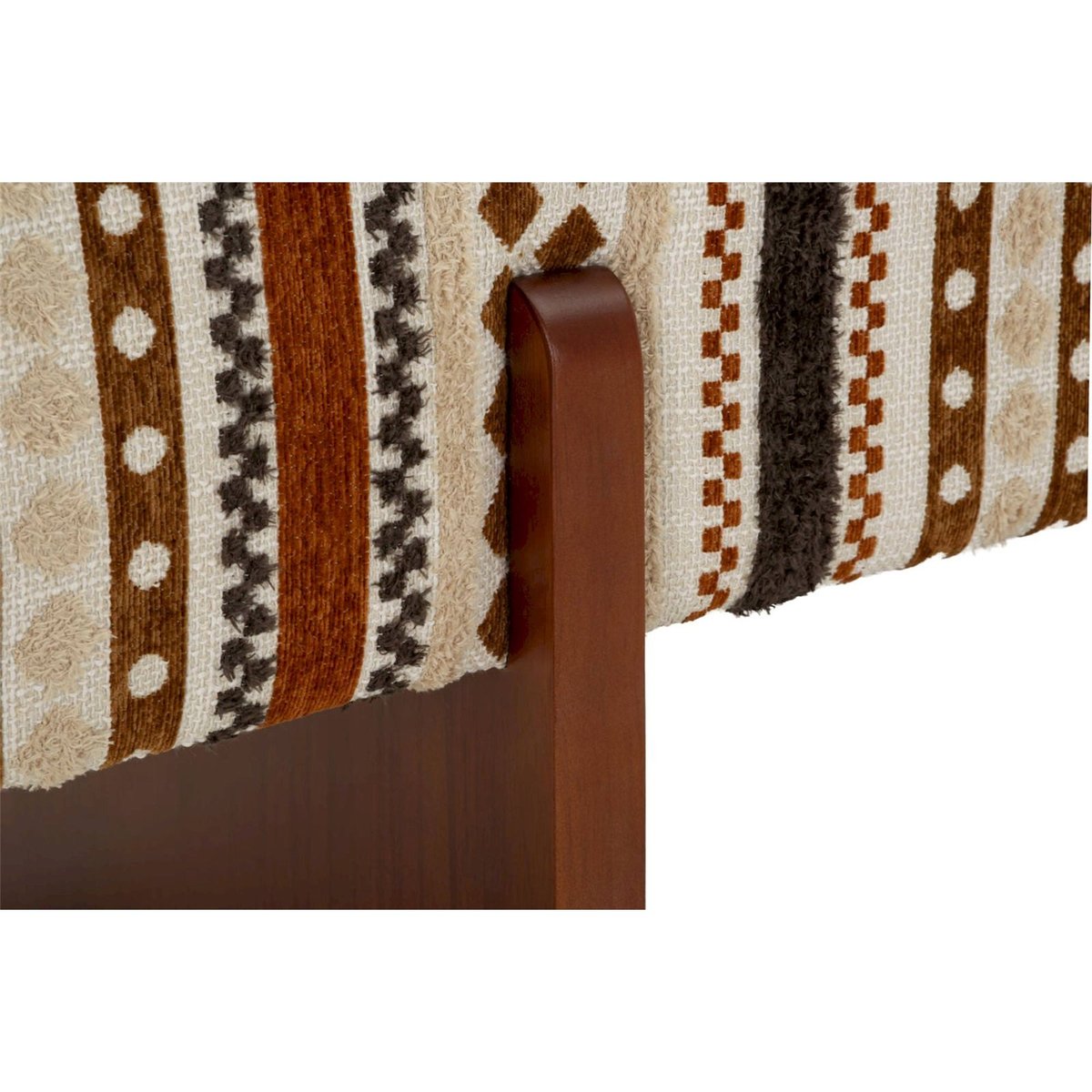 Banc ethnique pieds en bois massif MODERN multicolore, RECOLLECTION