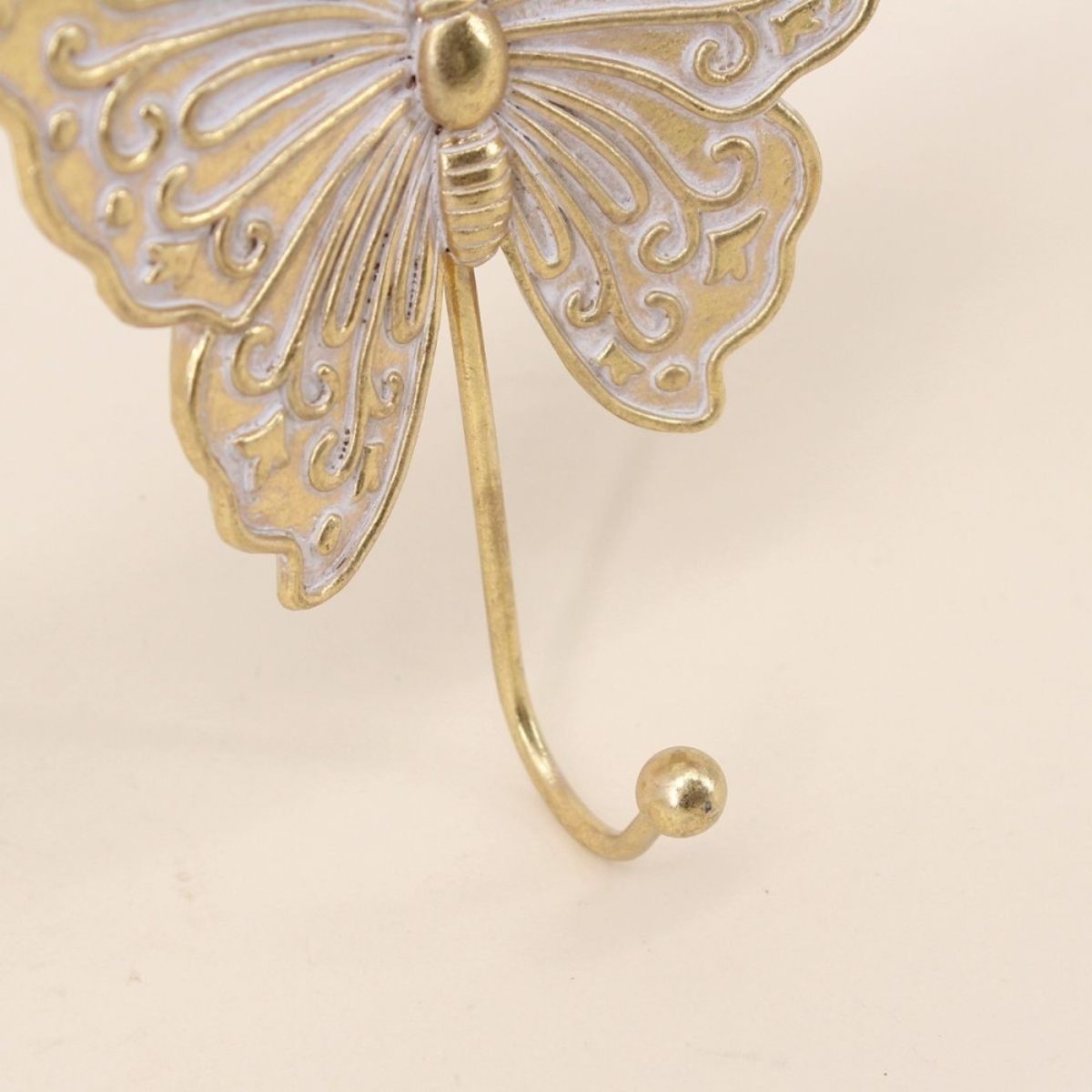 Set de 2 patères papillons dorés doré, ORNAMI