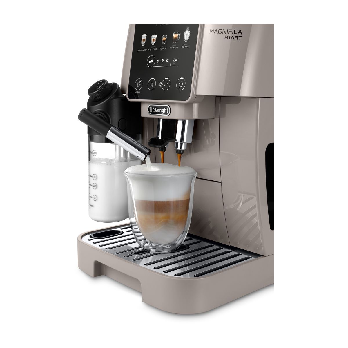 Expresso Broyeur Magnifica Start Color FEB2291.BG Latte Beige Color Latte couleur unique, DELONGHI