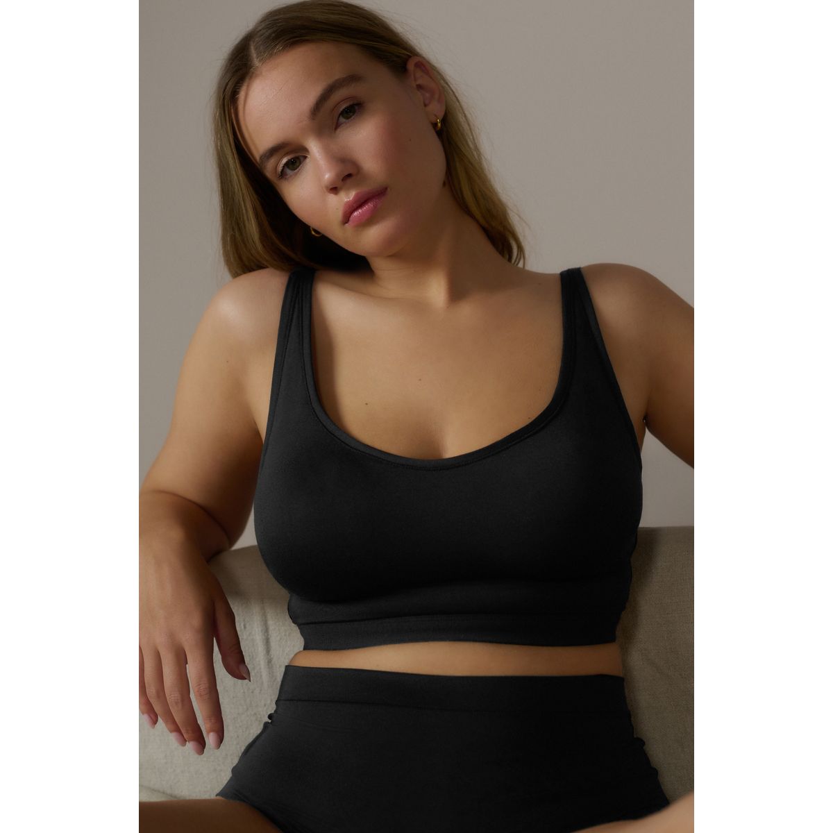 Soutien-gorge sans armatures noir, NEXT