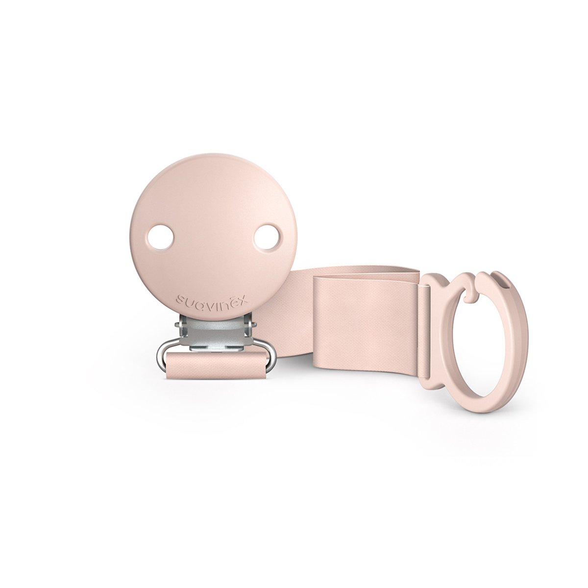 Attache sucette ZERO.ZERO clair, SUAVINEX