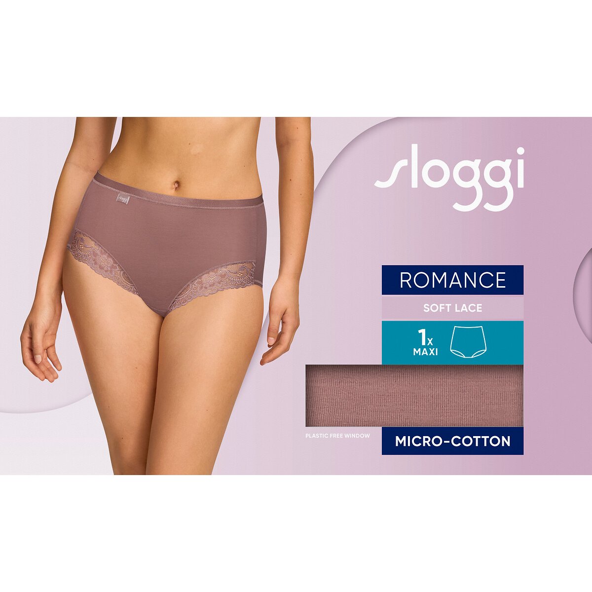 Romance Maxi Knickers cocoa, SLOGGI
