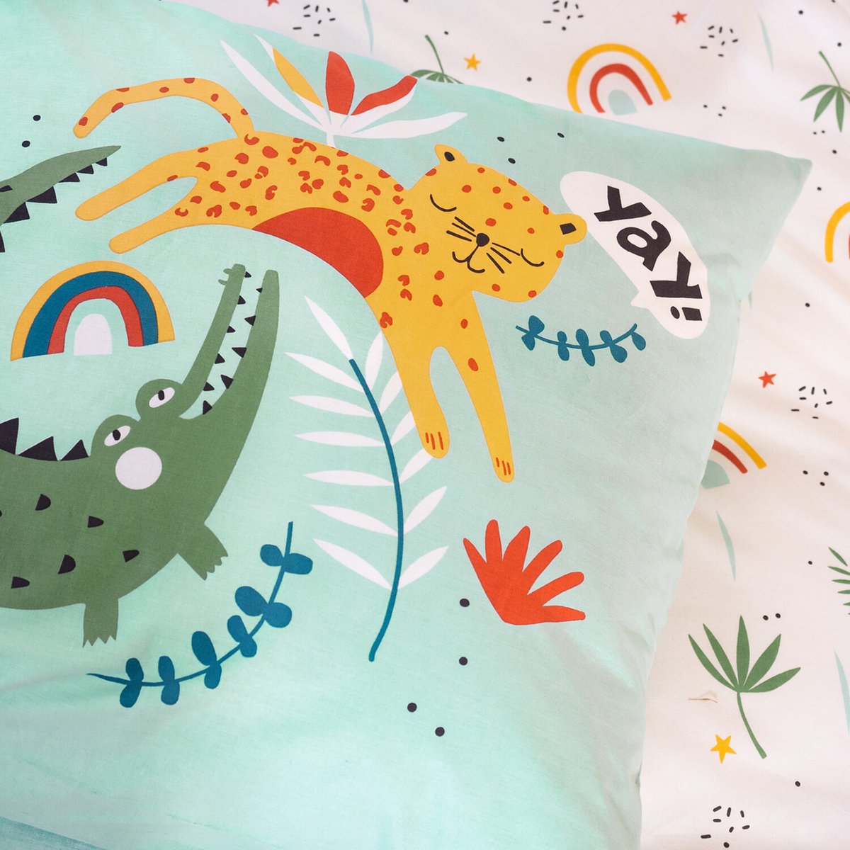 Parure de lit enfant coton, POUMBA blanc, C DESIGN HOME TEXTILE