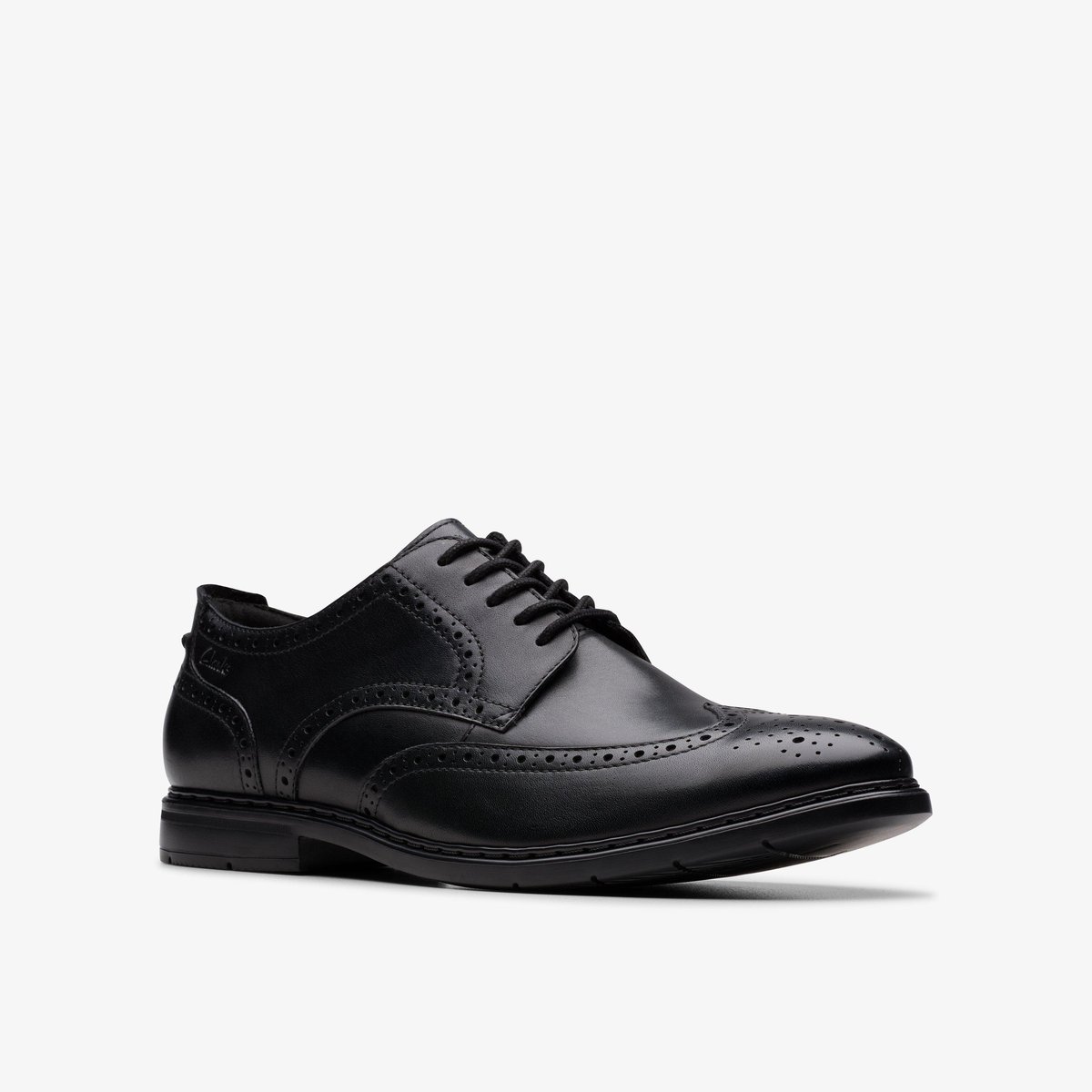 Derbies richelieus Cuir BANBURY TIP noir, CLARKS