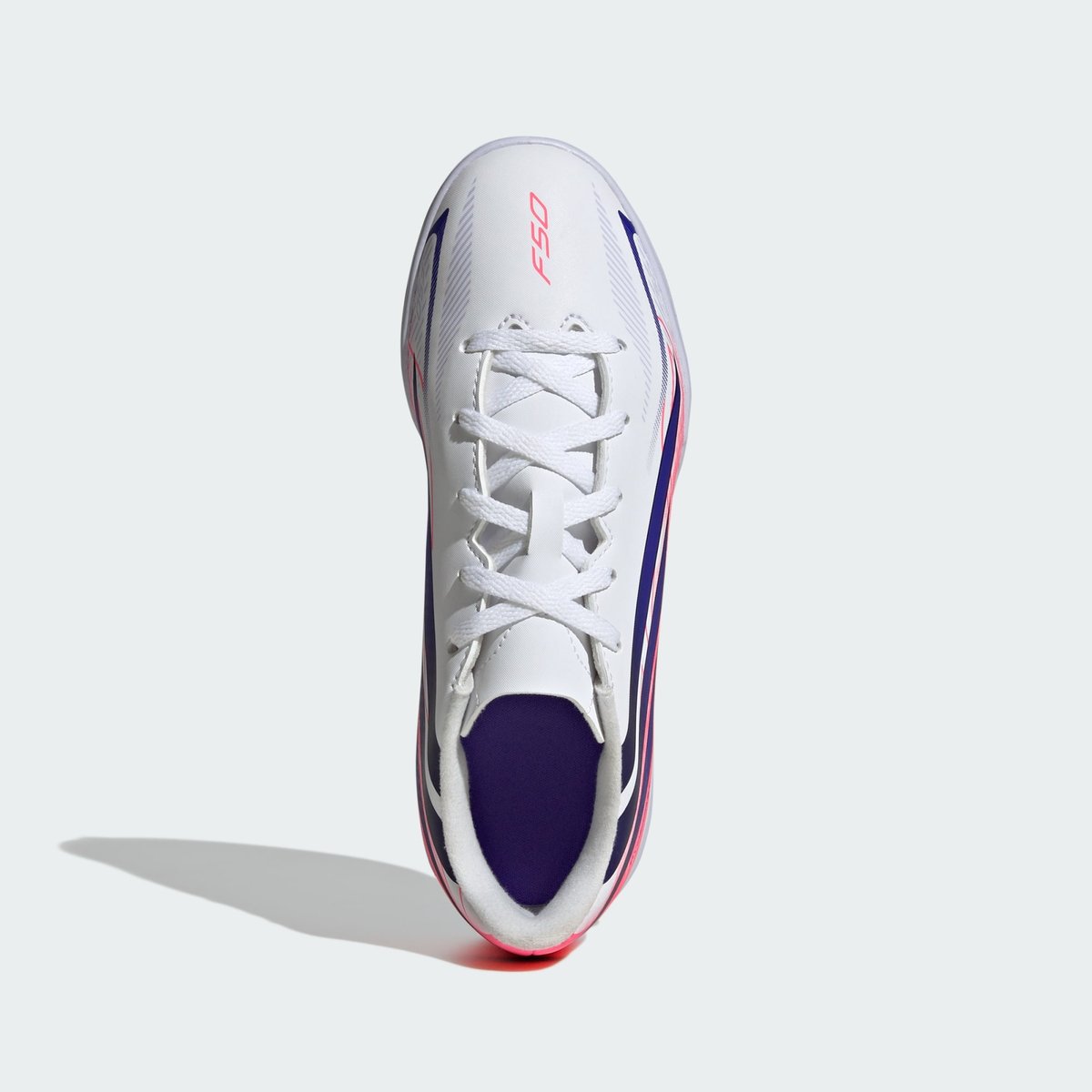 Chaussure De Football En Salle F50 Hyperfast Club Enfants Chaussure De Football En Salle F50 Hyperfast Club Enfants cloud white / solar purple / solar turbo, adidas Performance