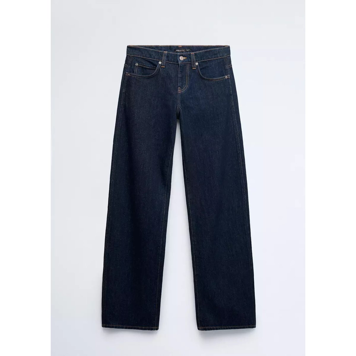 Jean balloon taille basse bleu, MANGO