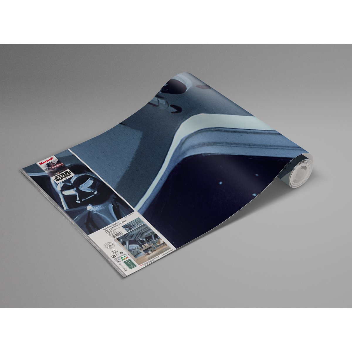 Papier peint Komar - Star Wars Classic RMQ Stardestroyer Deck - 500 x 250 cm bleu, HEXOA