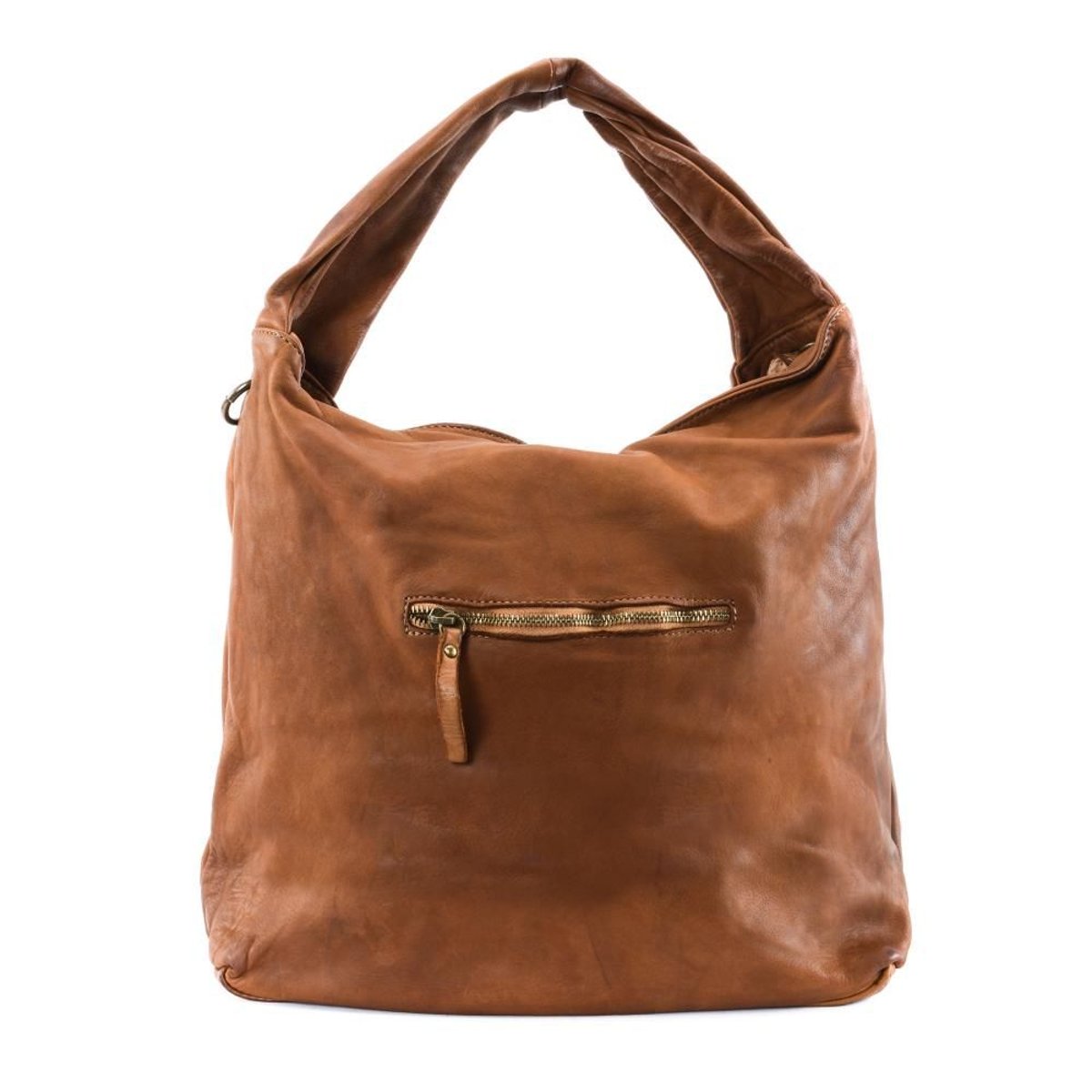 Sac à main en cuir vintage italien MISS BARDOT cognac, OH MY BAG