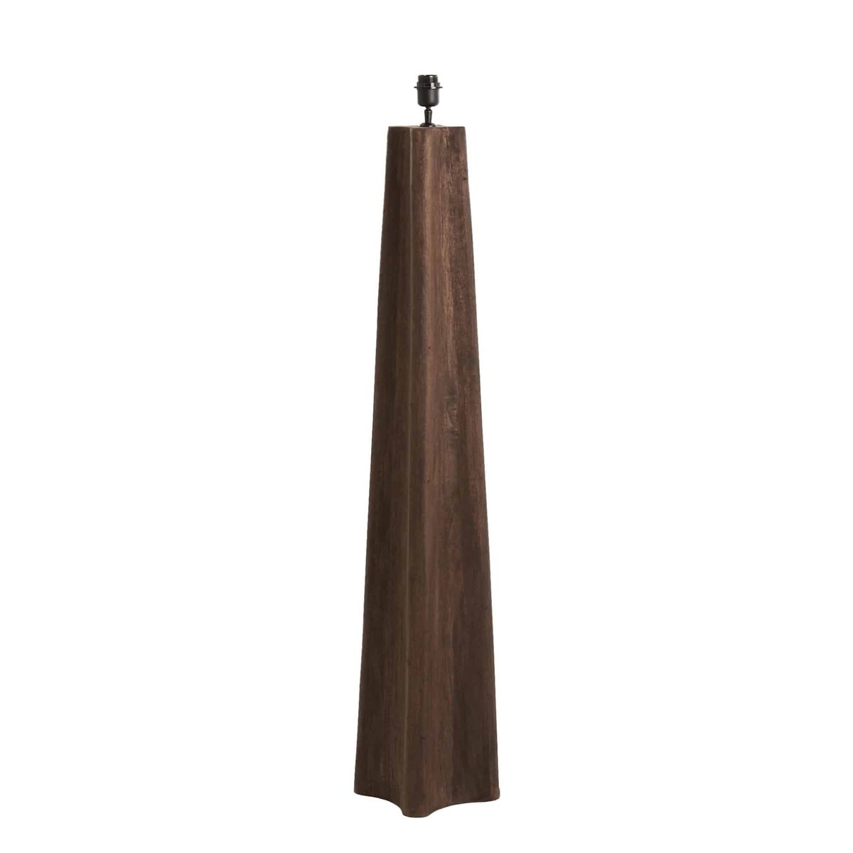 Lampadaire Bois NAVELLI gris, LIGHT & LIVING