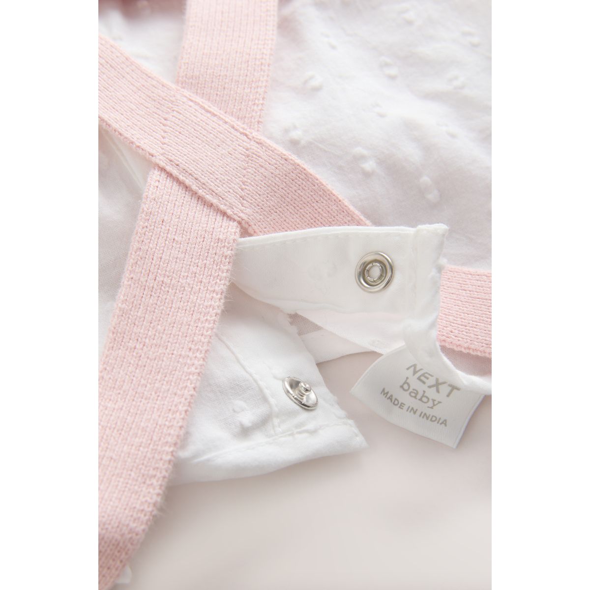 Barboteuse, collants salopette bébé, 3 pièces rose/ blanc, NEXT