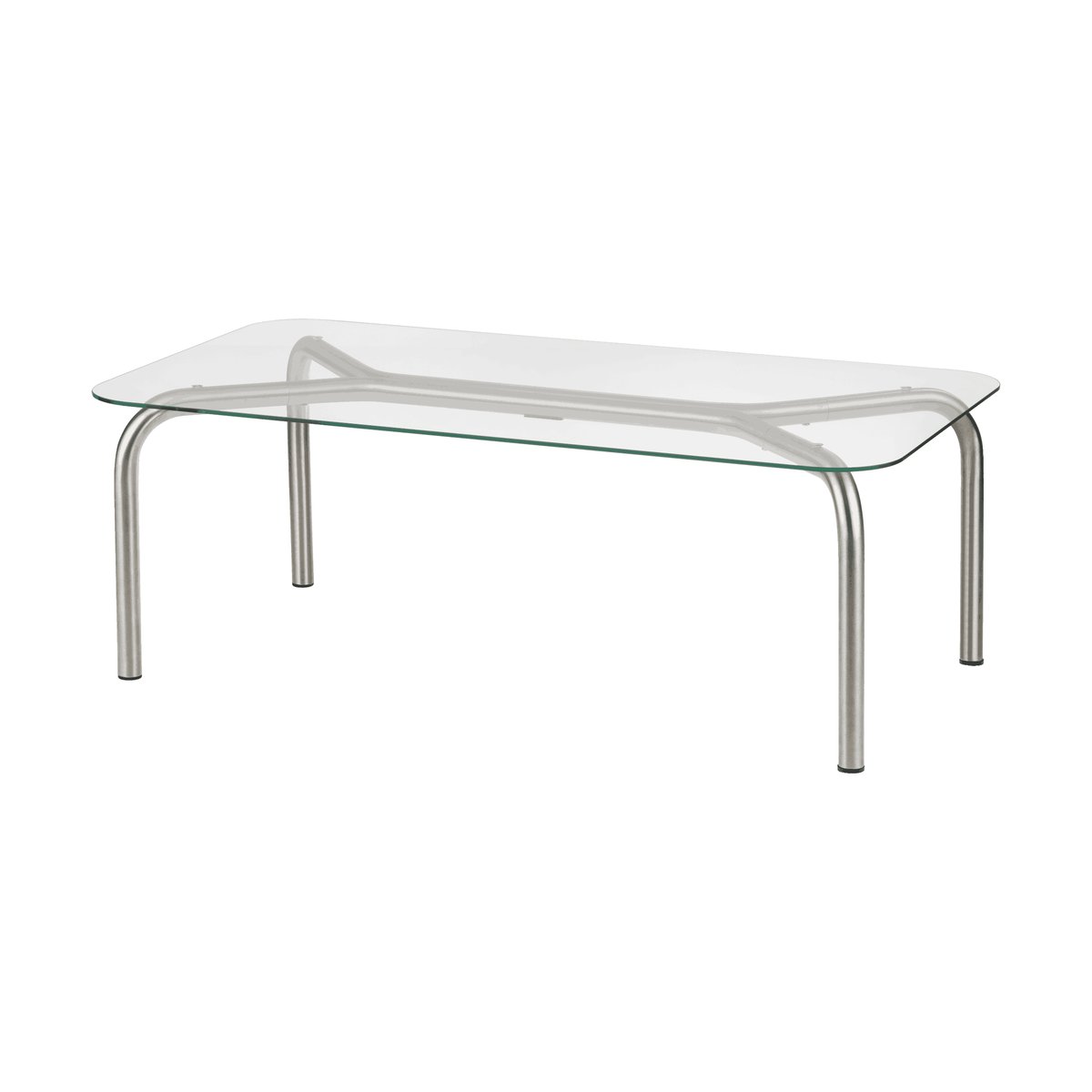 Table basse UKU 110x60 steel & glass, NOO.MA
