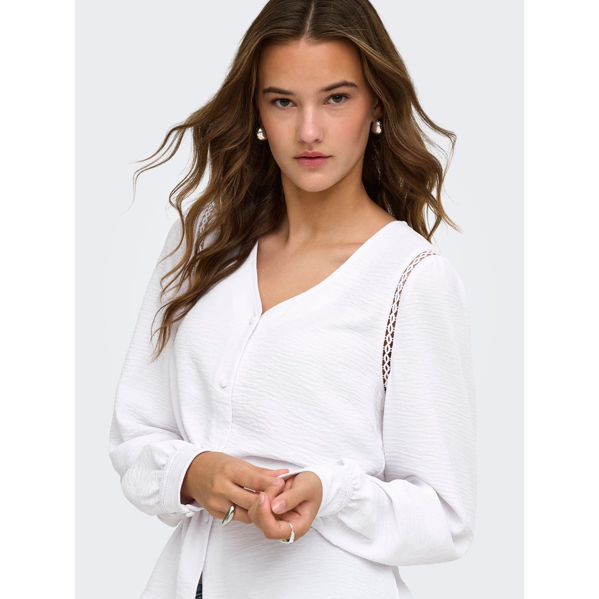 Chemise bright white, ONLY