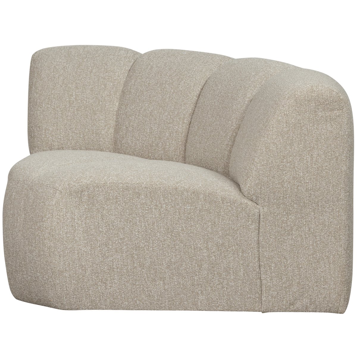 Élément de canapé d'angle de bouclé MOJO beige, WOOOD