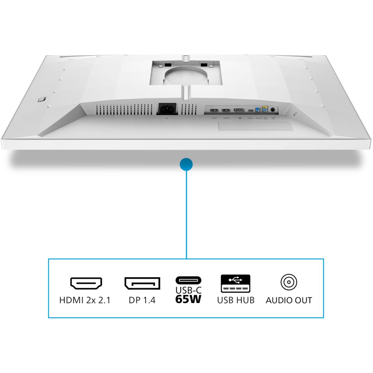 Ecran PC Gamer Evnia 27M2N5901A 27" 4K 320Hz Fast IPS HDR 400 HDMI 2.1 USB-C 65W Ambiglow couleur unique, PHILIPS