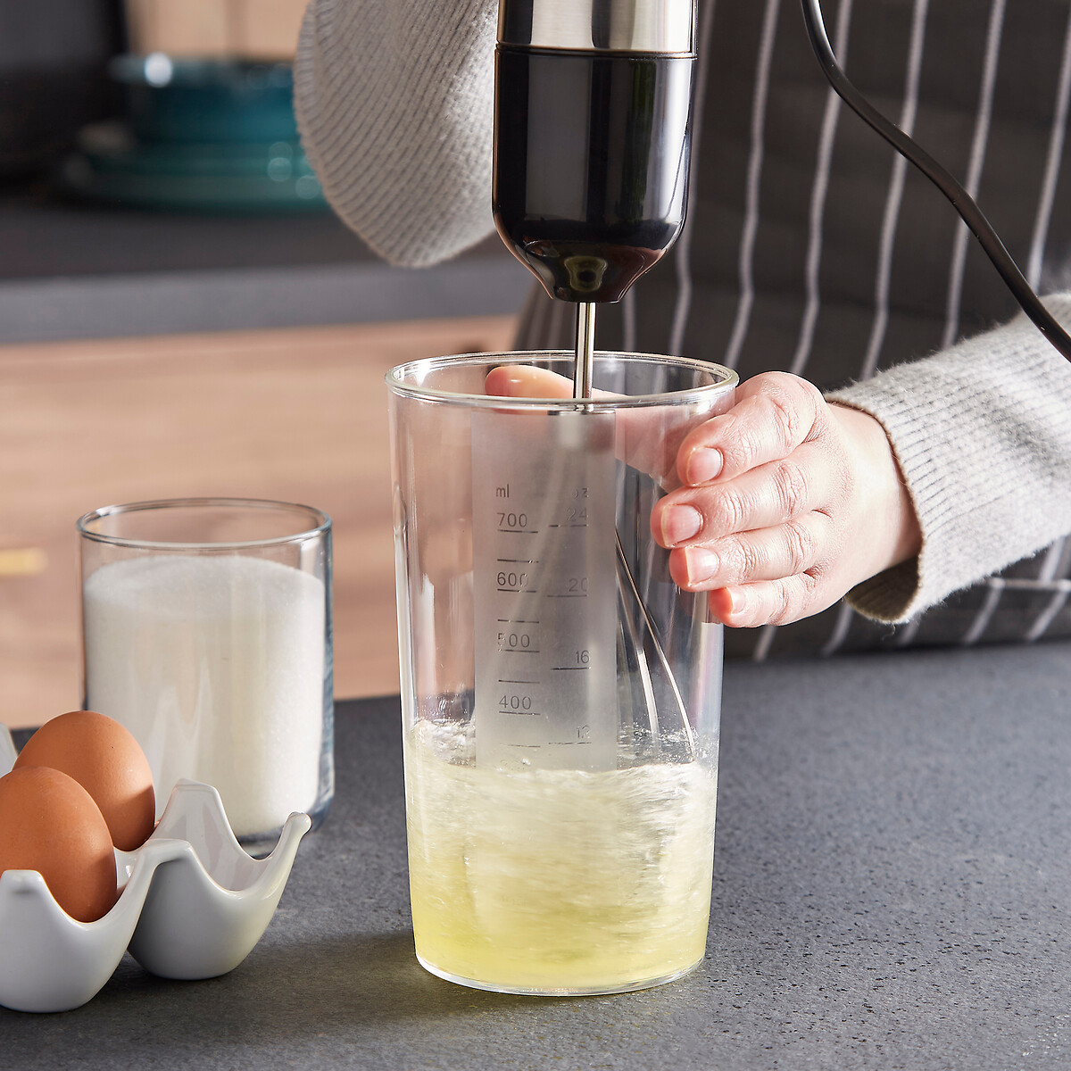 Hand Blender Set with Masher silver-coloured, MORPHY RICHARDS
