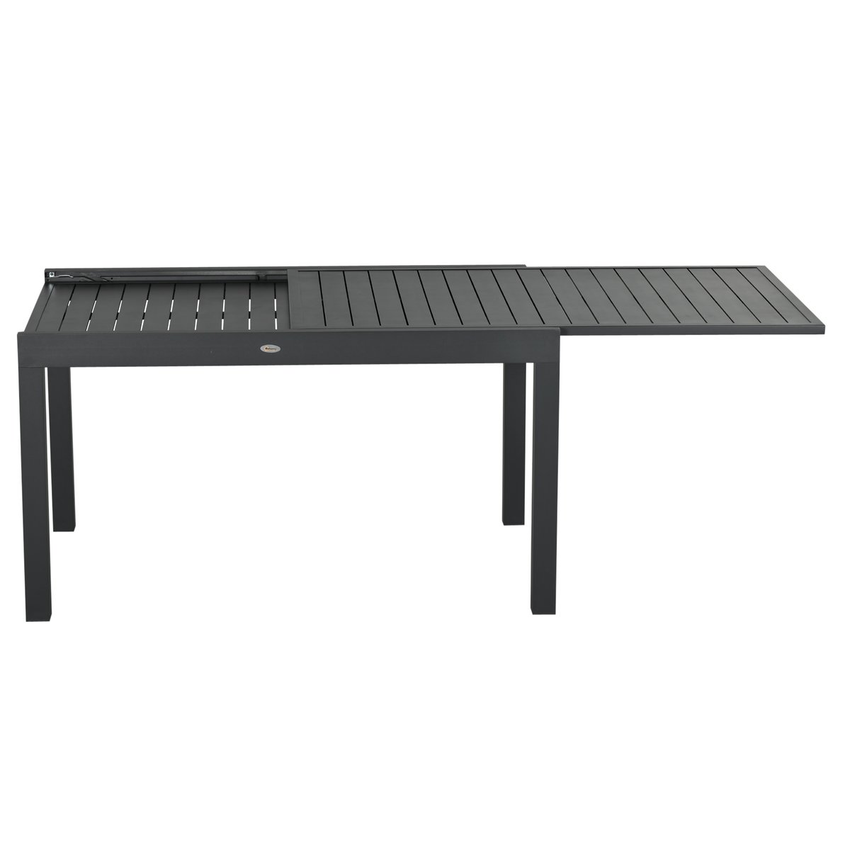 Ensemble de jardin 8 personnes noir, OUTSUNNY