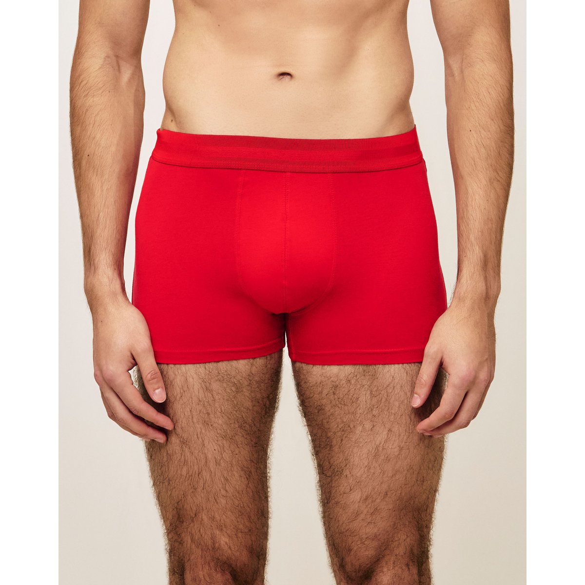 Boxer coton à message "Si chanceux de t'avoir LUCKYAVOIRIZ rouge, UNDIZ