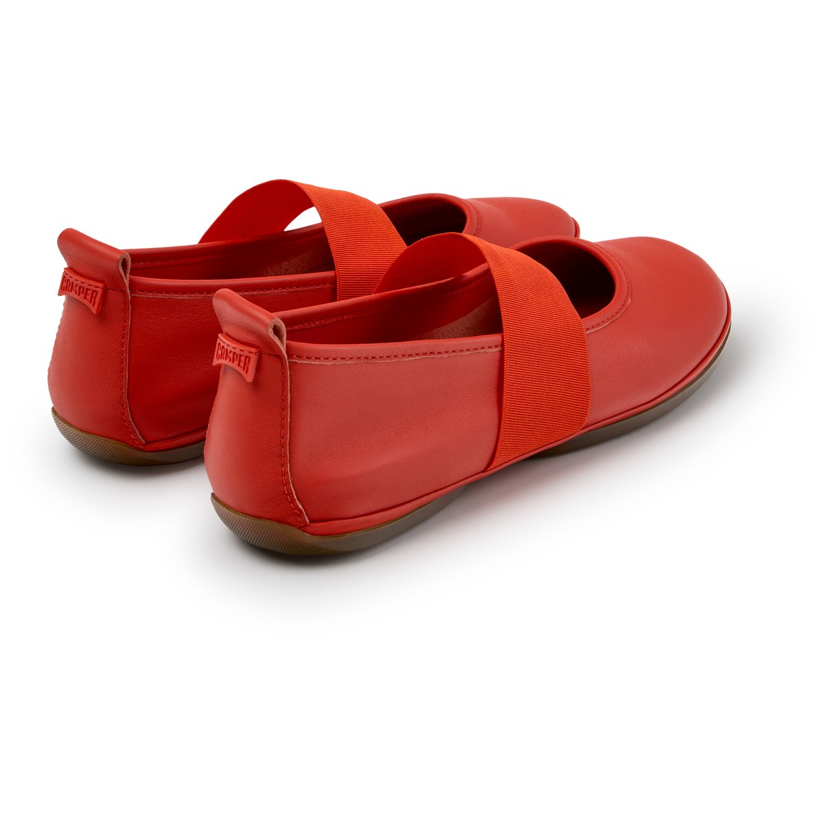 Ballerines Right Nina Smooth Leather rouge vif 006, CAMPER