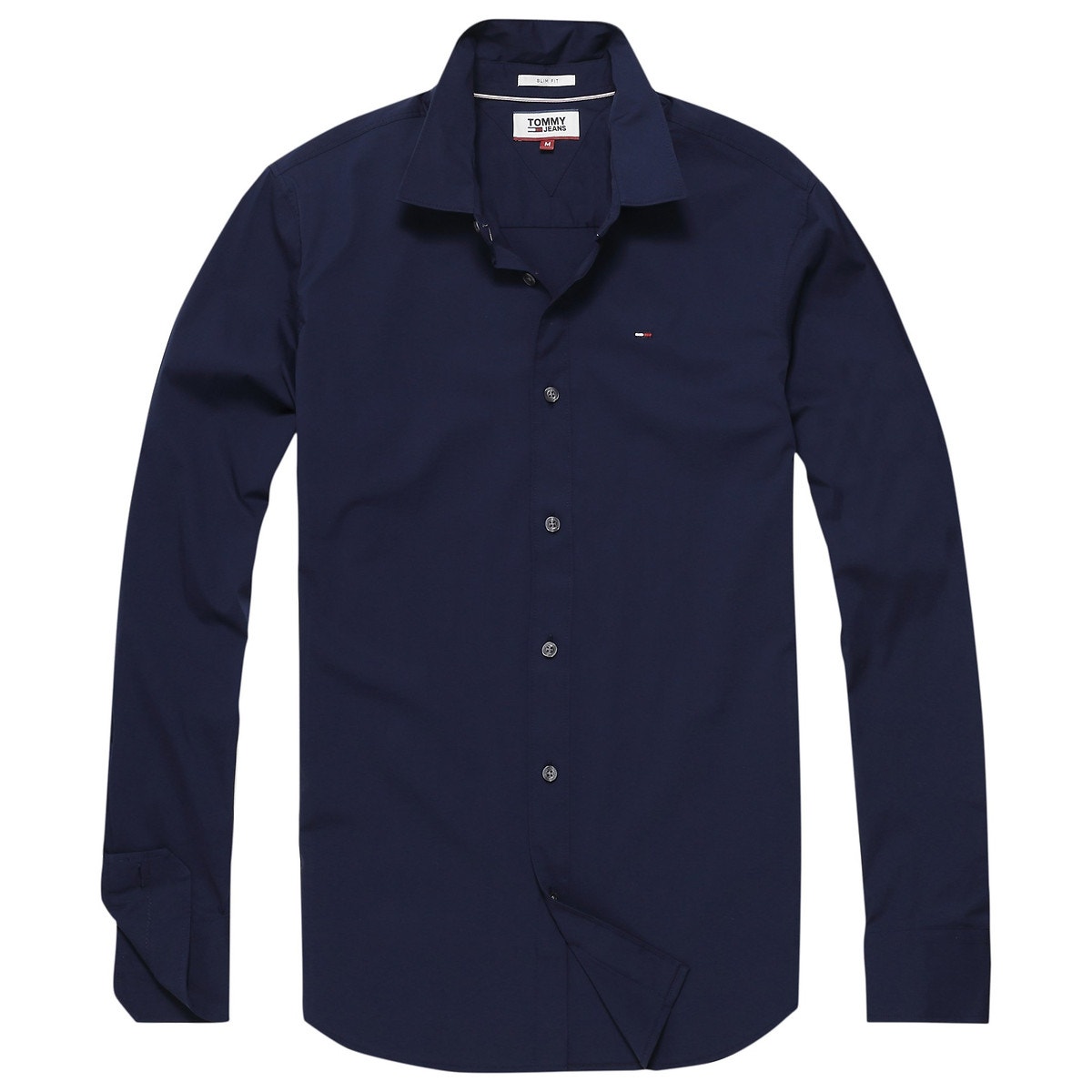 chemise slim fit Original stretch navy, TOMMY JEANS