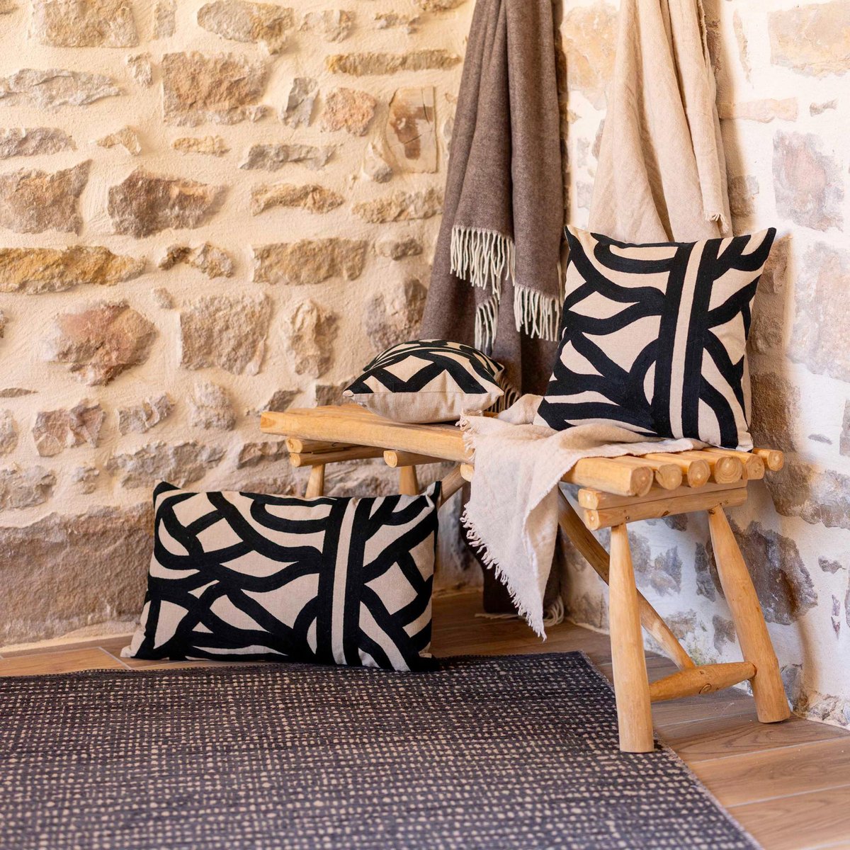 Tapis Tulla carbone, VIVARAISE