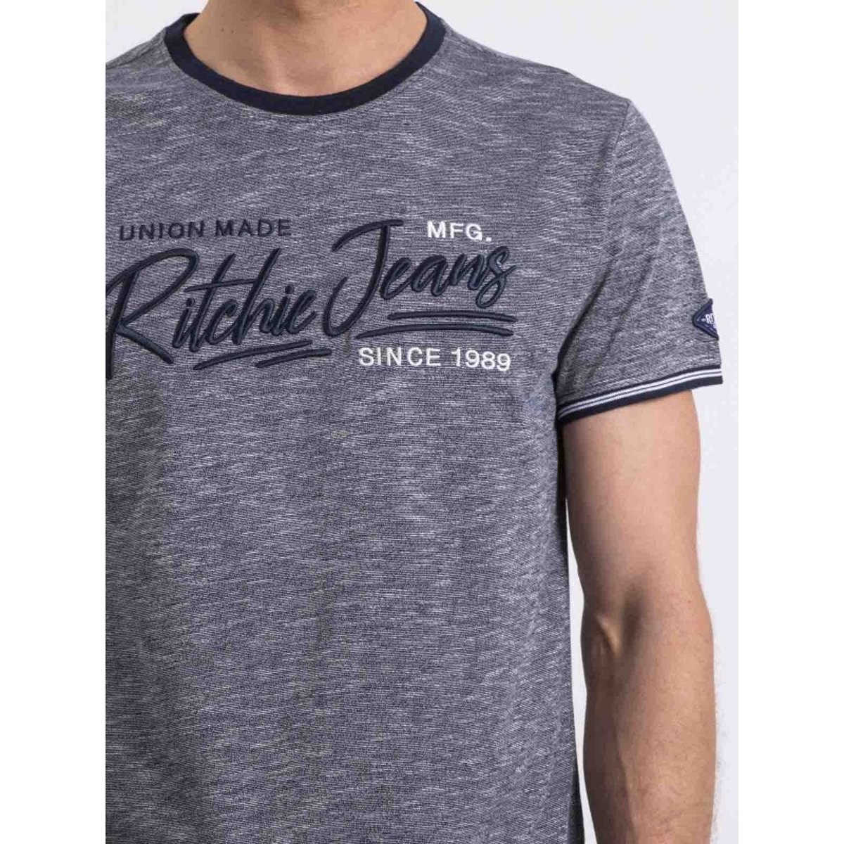 T-shirt Col Rond Niradam bleu marine, RITCHIE