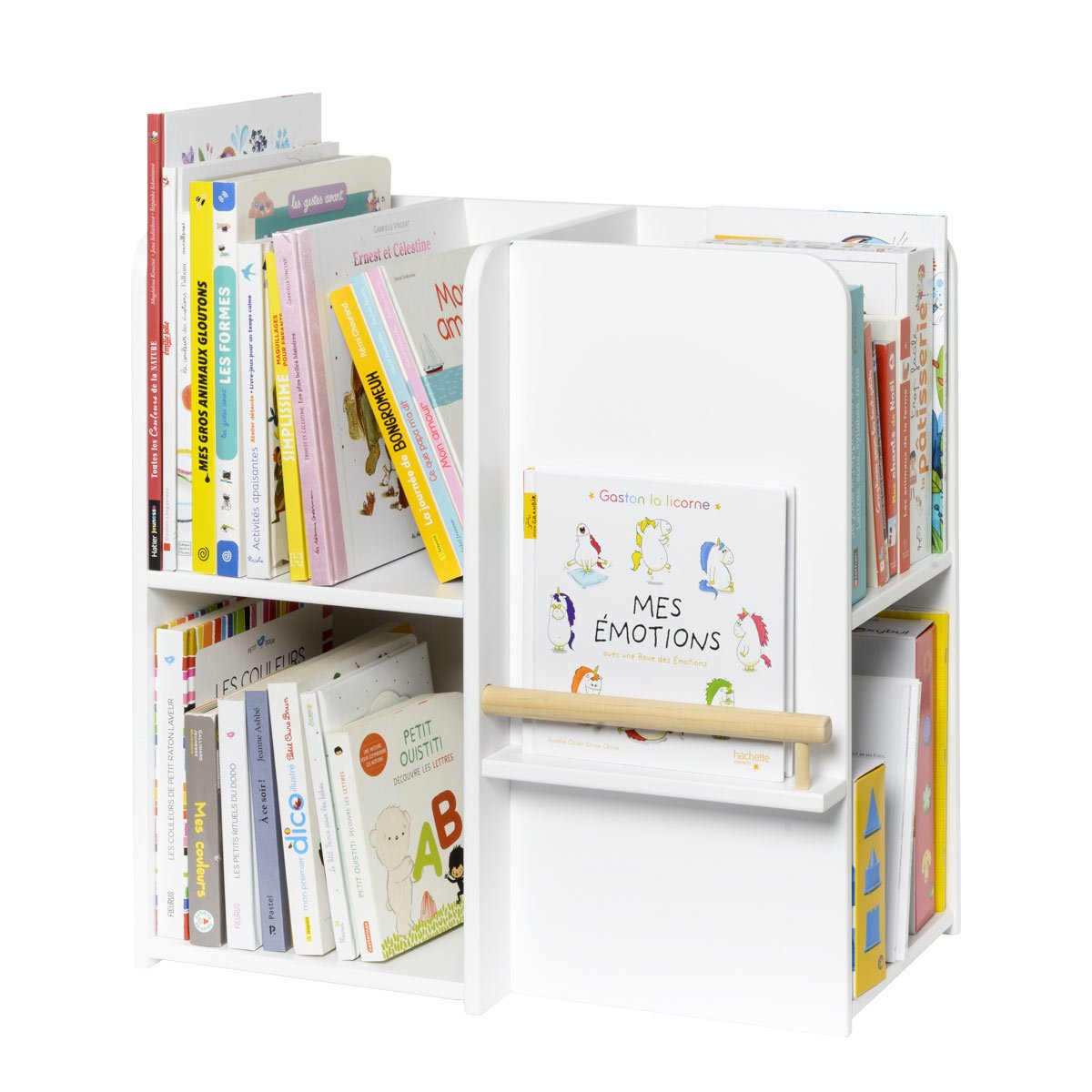 Petite bibliothèque multifaces blanc, OXYBUL 