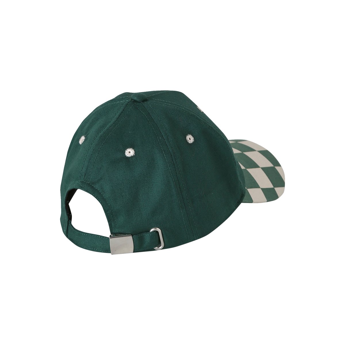 Casquette damiers vert d'eau, JONEN